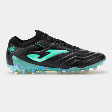 Ghete fotbal Powerful Cup 25 gazon artificial AG negru