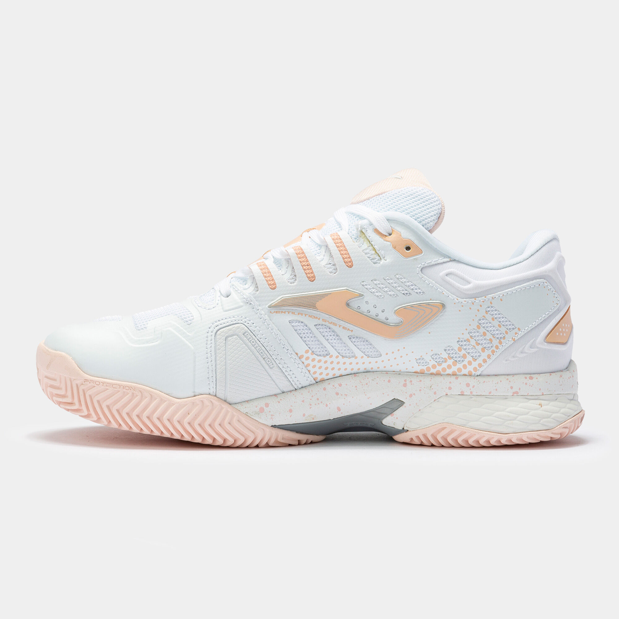 SHOES SLAM 22 CLAY WOMAN WHITE LIGHT PINK