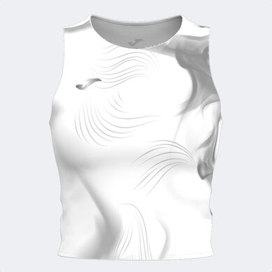 D&eacute;bardeur sans manches femme R-Night blanc
