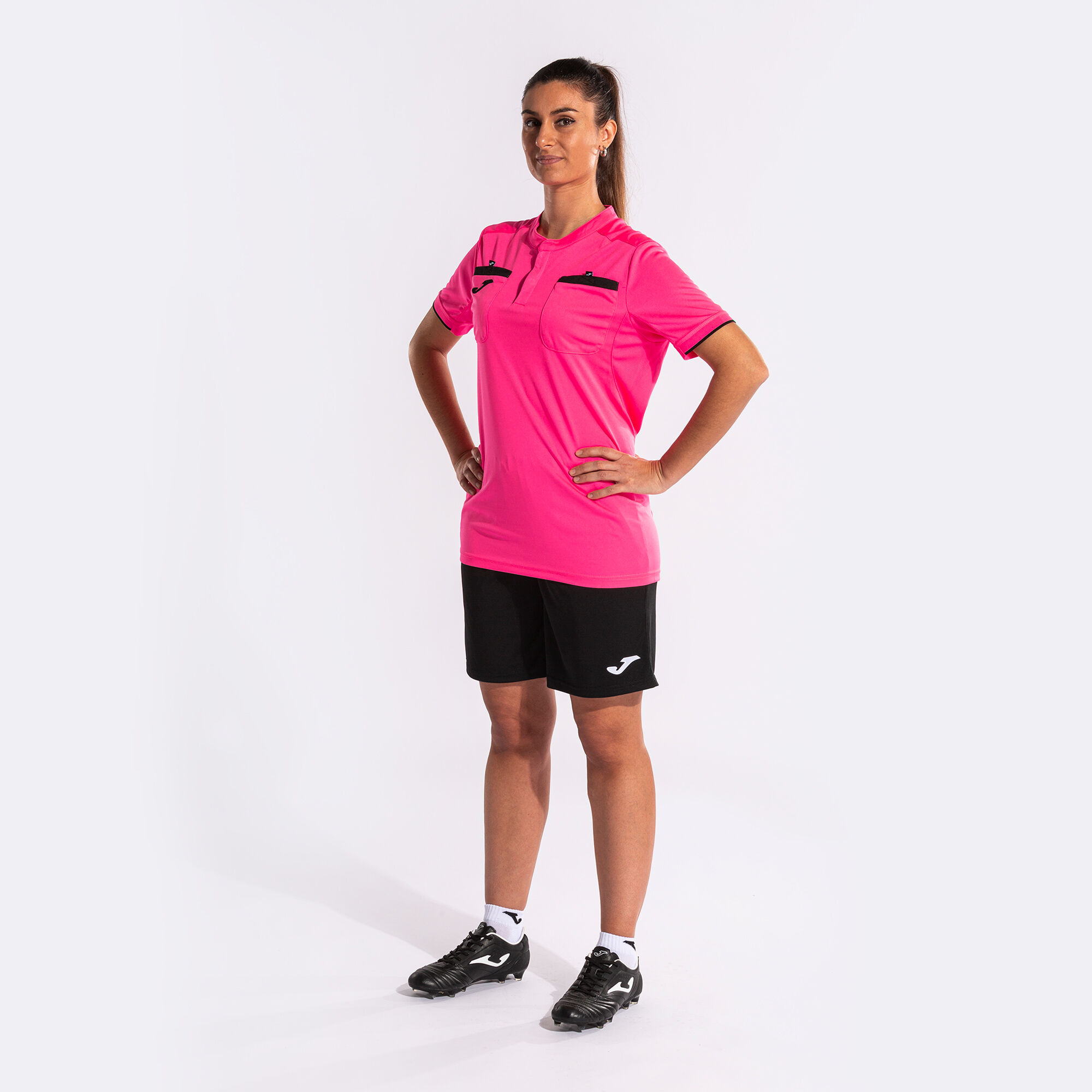 Shirt short sleeve man Referee fluorescent pink | JOMA®