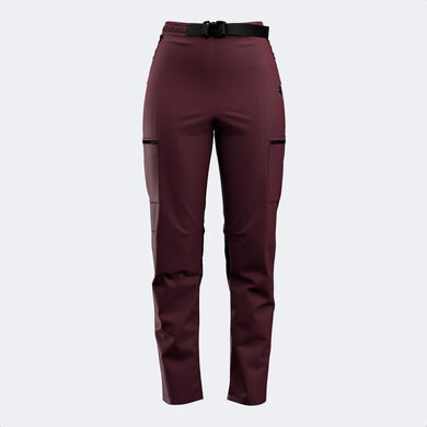 Pantalón largo mujer Explorer burdeos