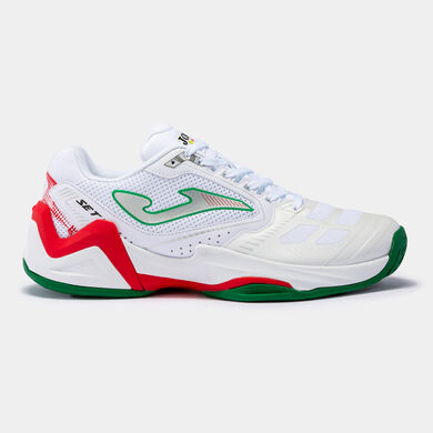 Chaussures T.Set 23 terre battue homme blanc vert