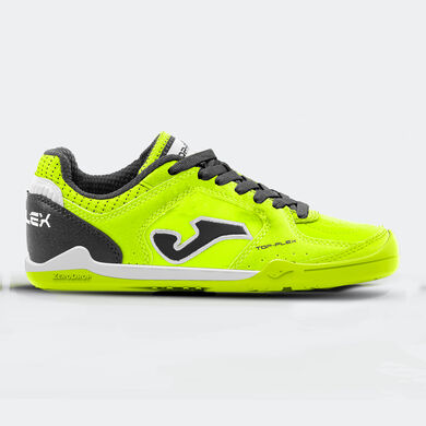 Futsal shoes Top Flex Junior Barefoot 25 indoor junior fluorescent yellow