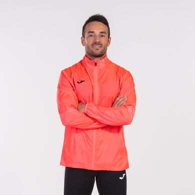 Cortavientos hombre Elite VII coral flúor
