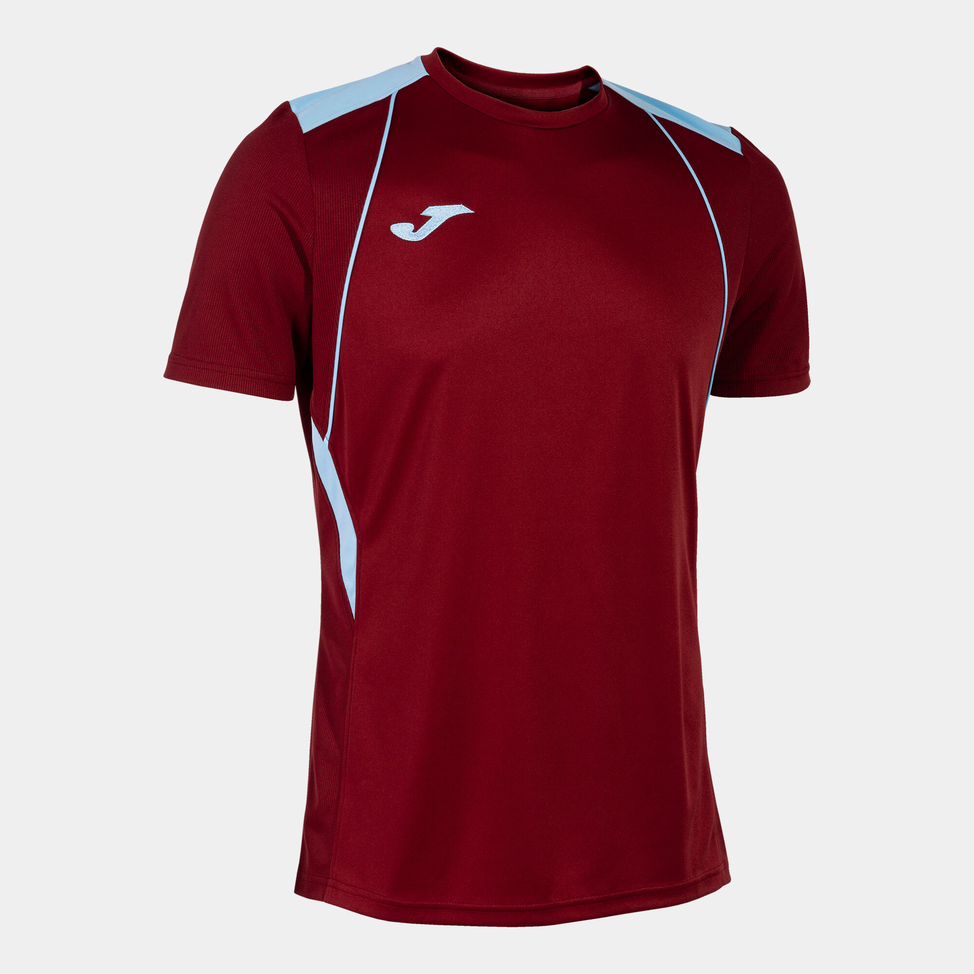 Shirt short sleeve man Championship VII burgundy sky blue