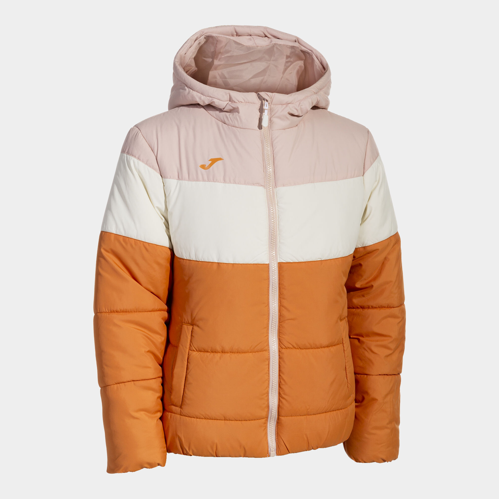 Anorak nina Park naranja beige rosa