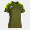 Camiseta manga corta mujer Championship VIII verde amarillo
