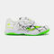 Scarpe calcio a 5 Super Copa Jr 25 indoor junior bianco verde fluorescente