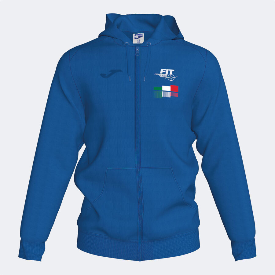 CHAQUETA CON CAPUCHA FED. ITALIA TENIS Y PADEL