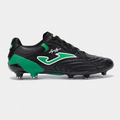 Botas fútbol Aguila Cup 25 césped artificial AG negro verde