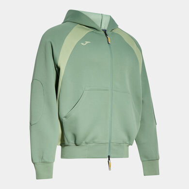 Hooded jacket man Step green