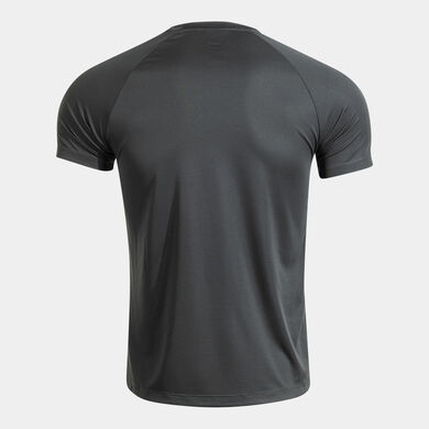 Shirt short sleeve man Iconic dark gray black