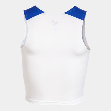 Top kobiety Elite X bialy niebieski royal