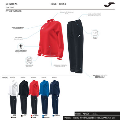 Tracksuit woman Montreal navy blue
