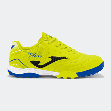 Football boots Toledo Jr 26 turf junior fluorescent yellow
