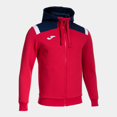 Hooded jacket man Toledo red navy blue