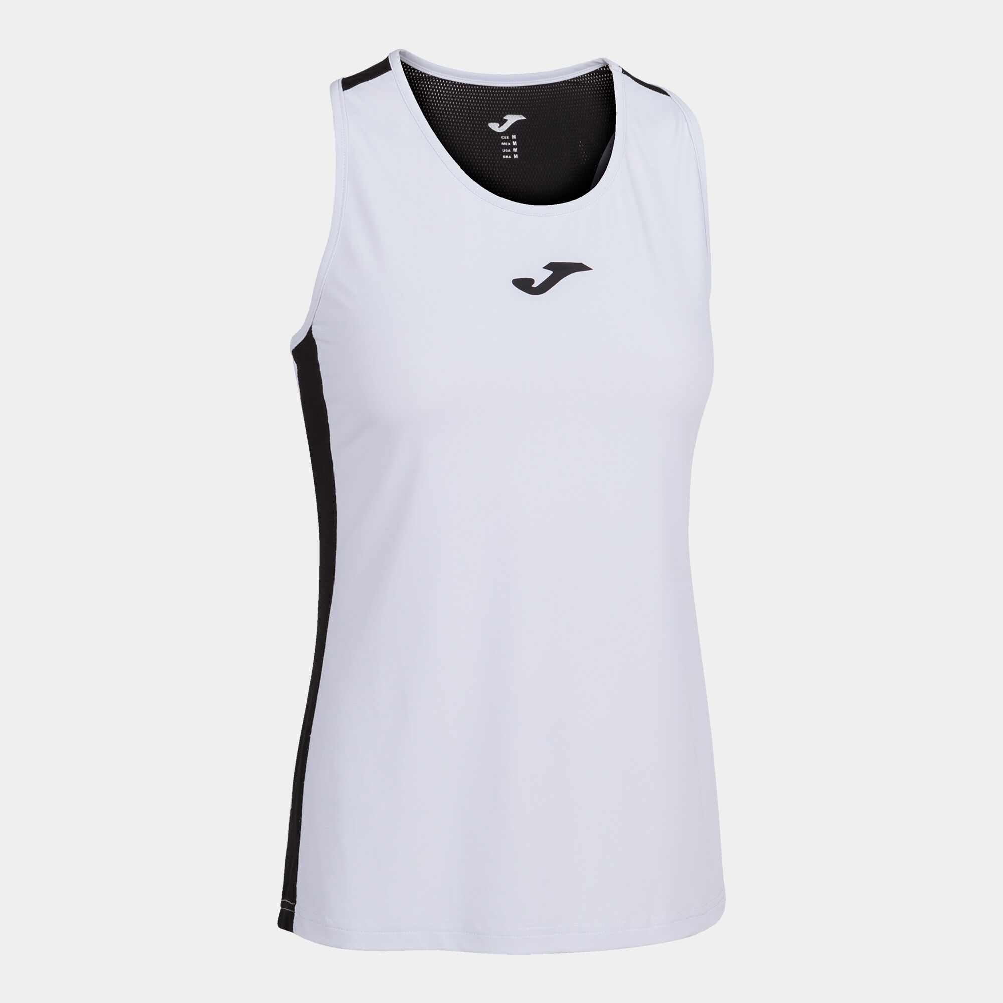 Camiseta tirantes mujer Torneo blanco negro