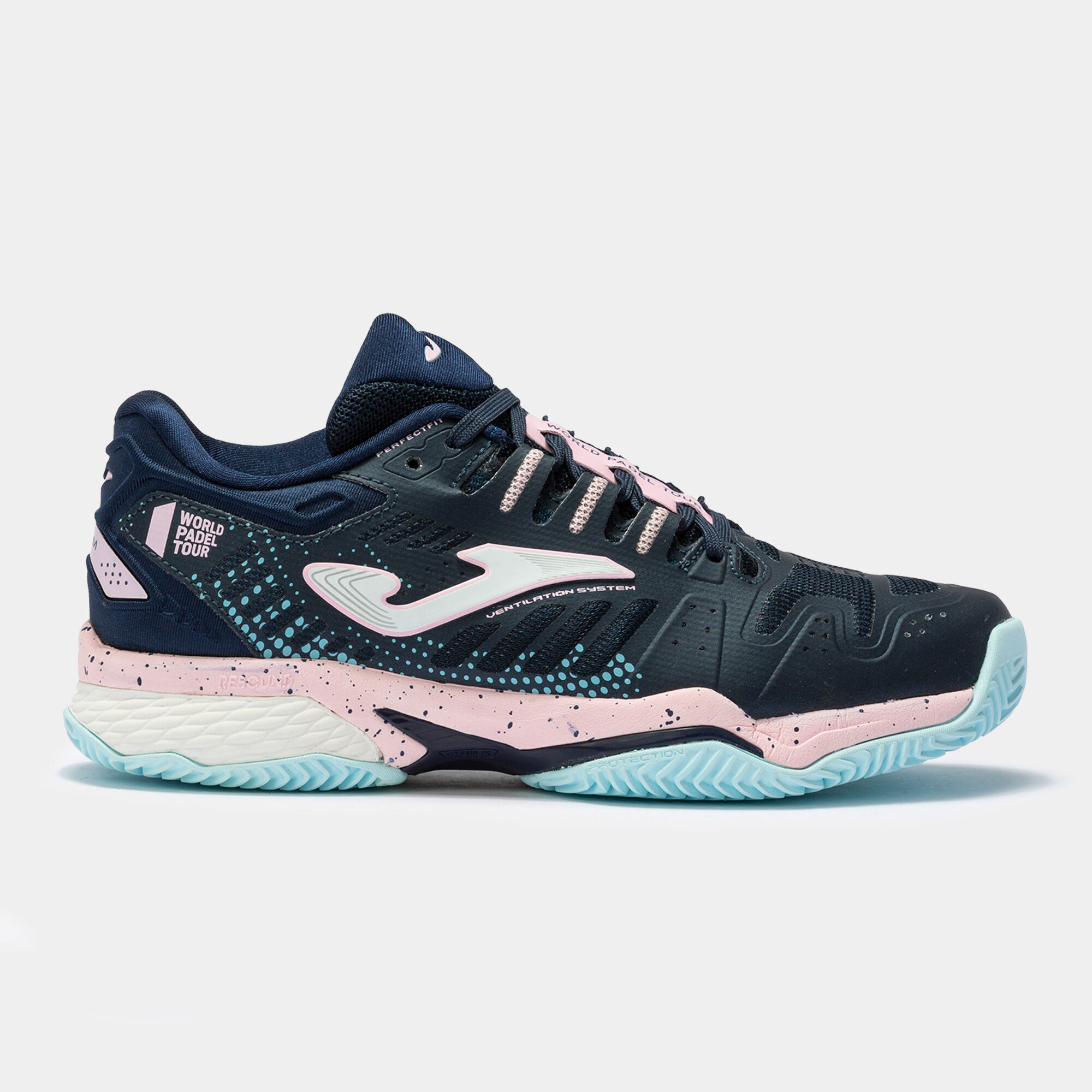 Shoes Slam 22 clay woman navy blue pink