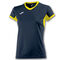 TRICOU CU MÂNECĂ SCURTĂ DAMĂ CHAMPIONSHIP IV BLEUMARIN GALBEN