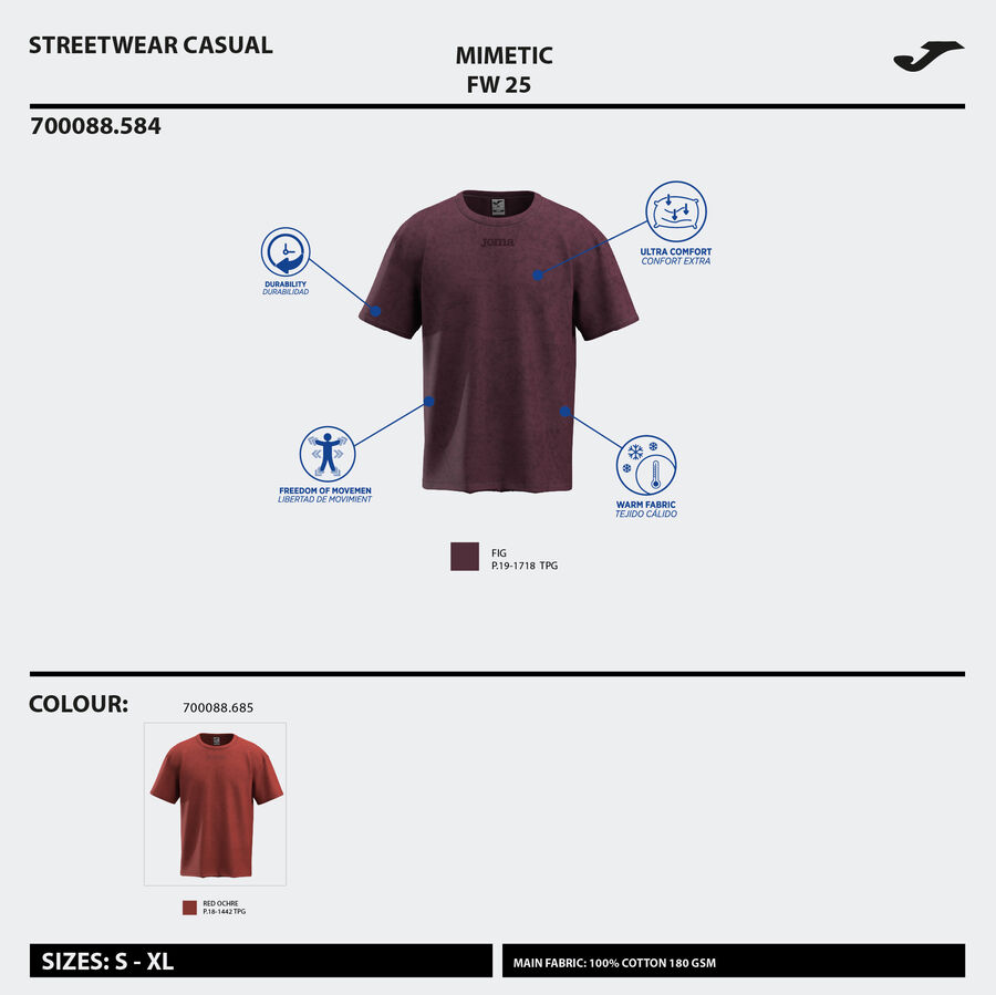 CAMISETA MANGA CORTA MIMETIC