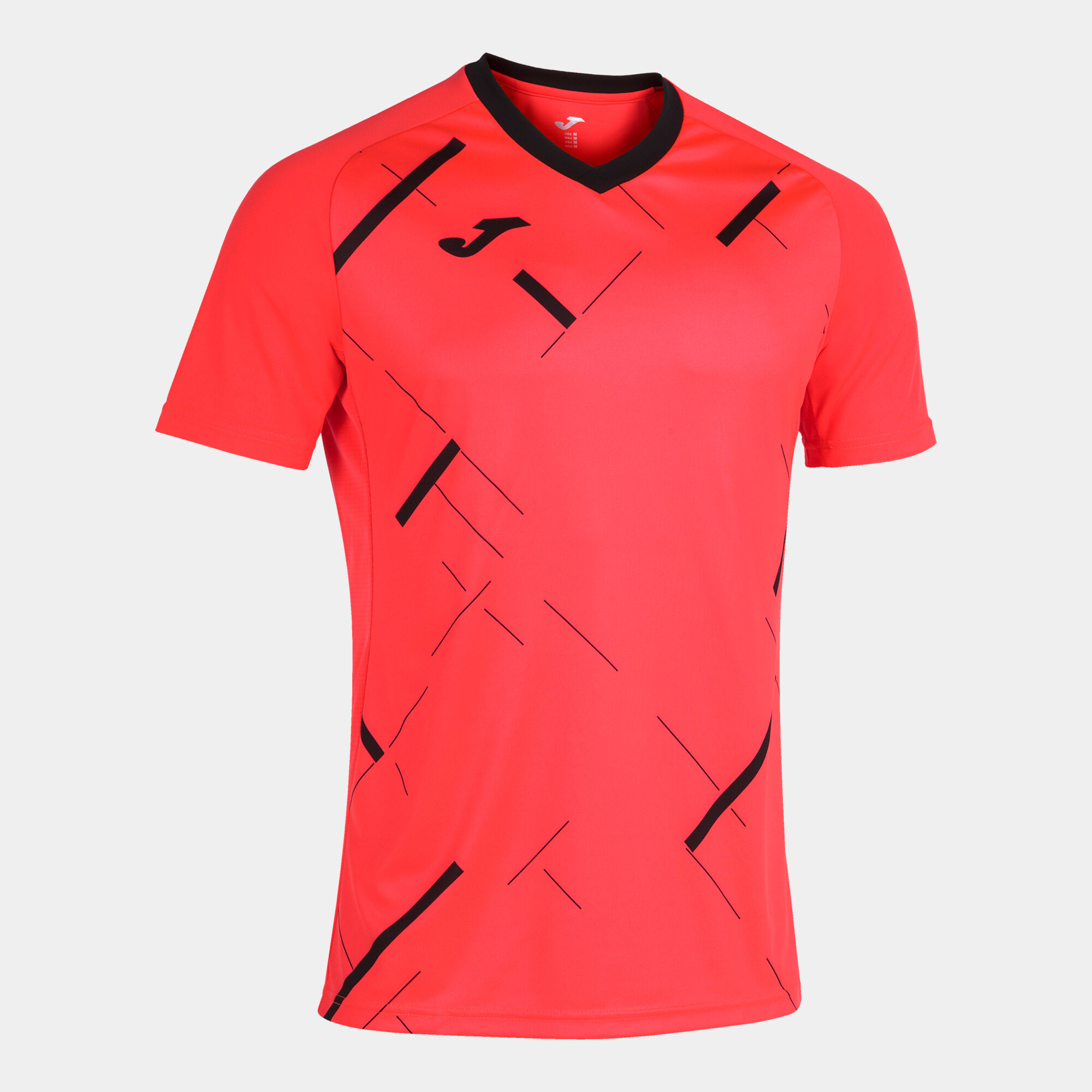 MAILLOT MANCHES COURTES HOMME TIGER III CORAIL FLUO NOIR