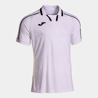 Shirt short sleeve man white black