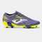 Botas fútbol Propulsion Cup 25 terreno firme FG morado amarillo