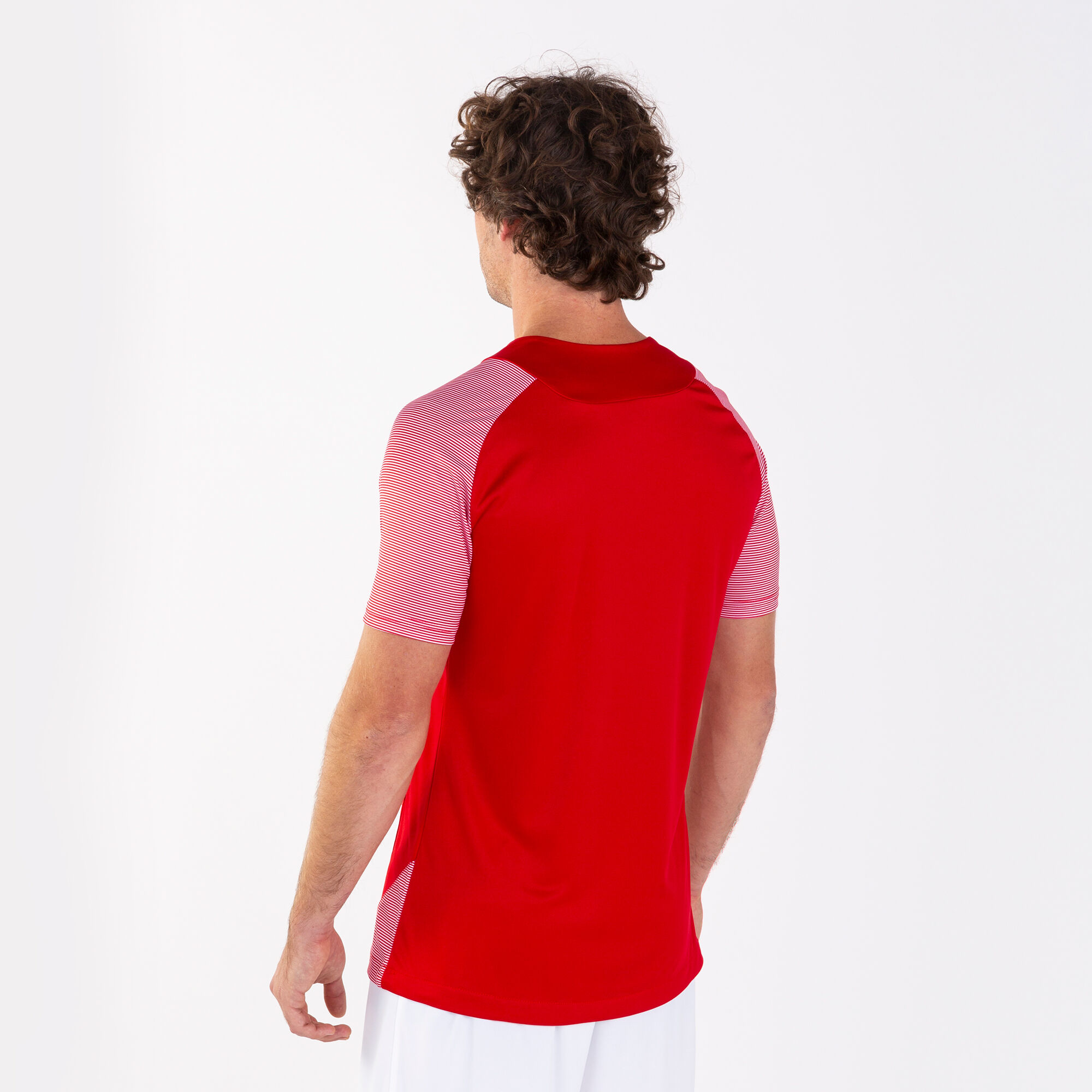 T-shirt manga curta homem Essential II vermelho branco