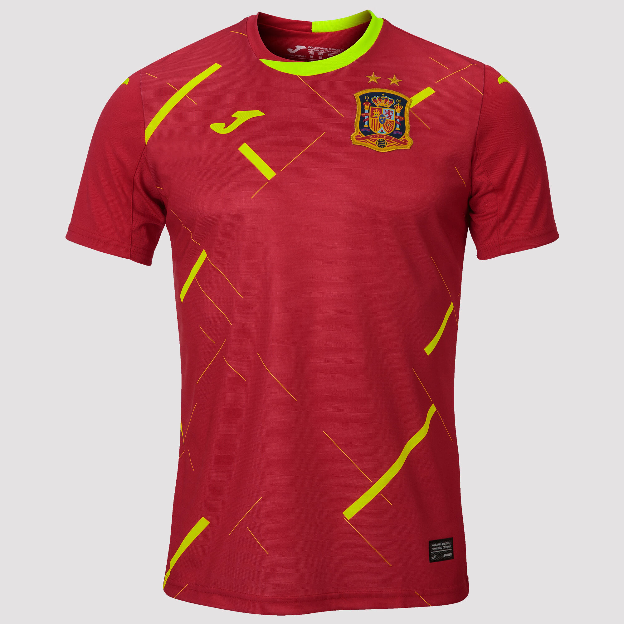 Camiseta bicolor de manga corta para equipación de fútbol para niños