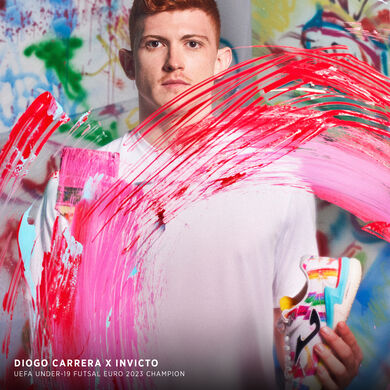 Futsal shoes Invicto 26 Graffiti indoor white