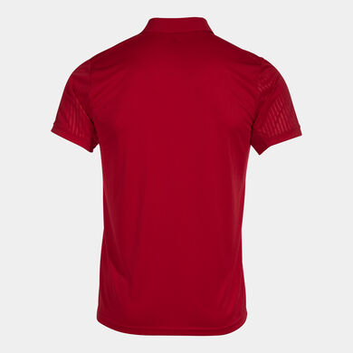 Polo shirt short-sleeve man Montreal red