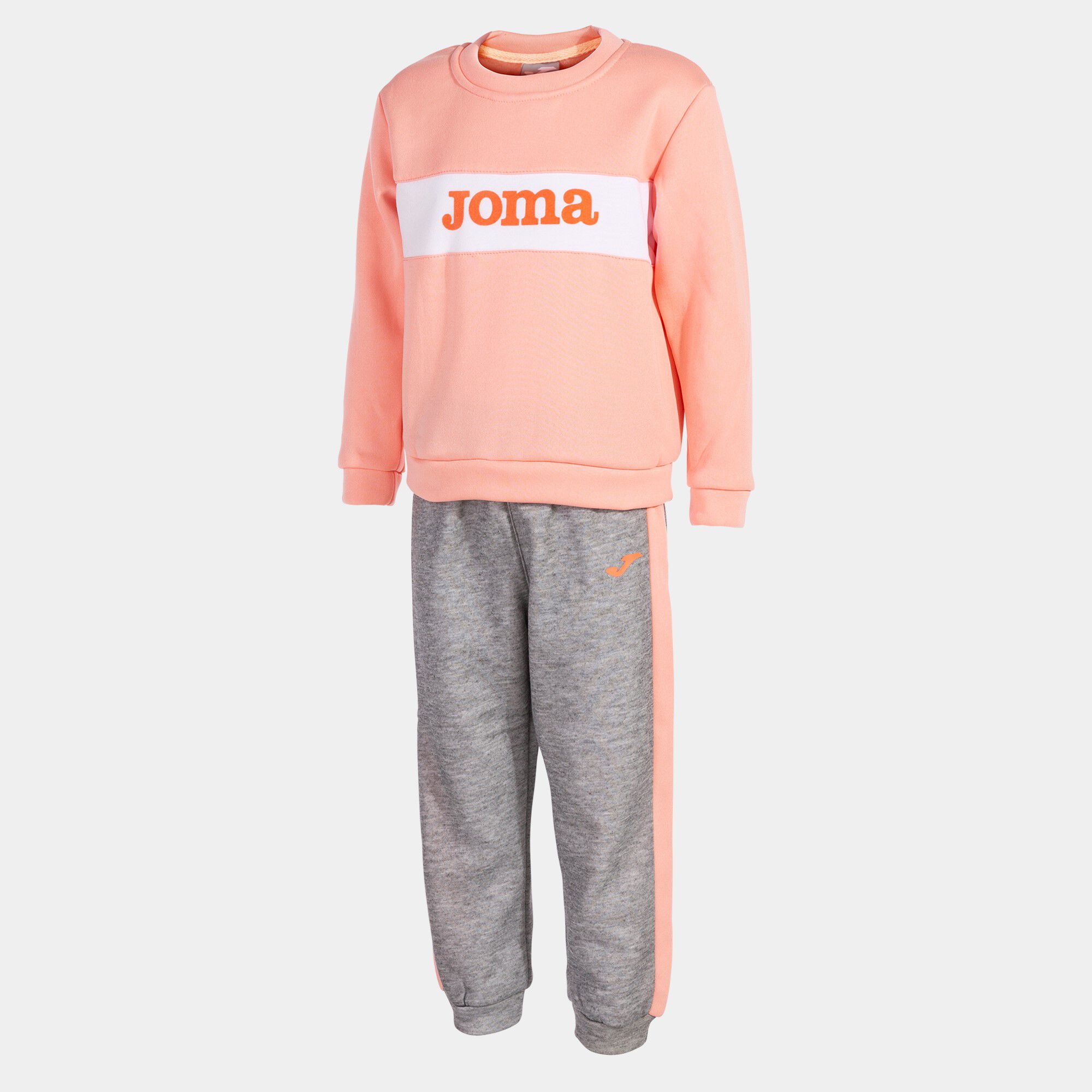 Tracksuit junior Stripe melange gray pink