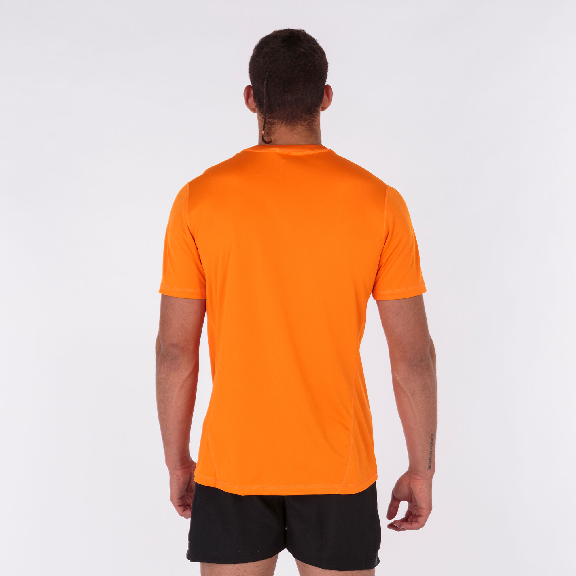 T-shirt manga curta homem Strong laranja