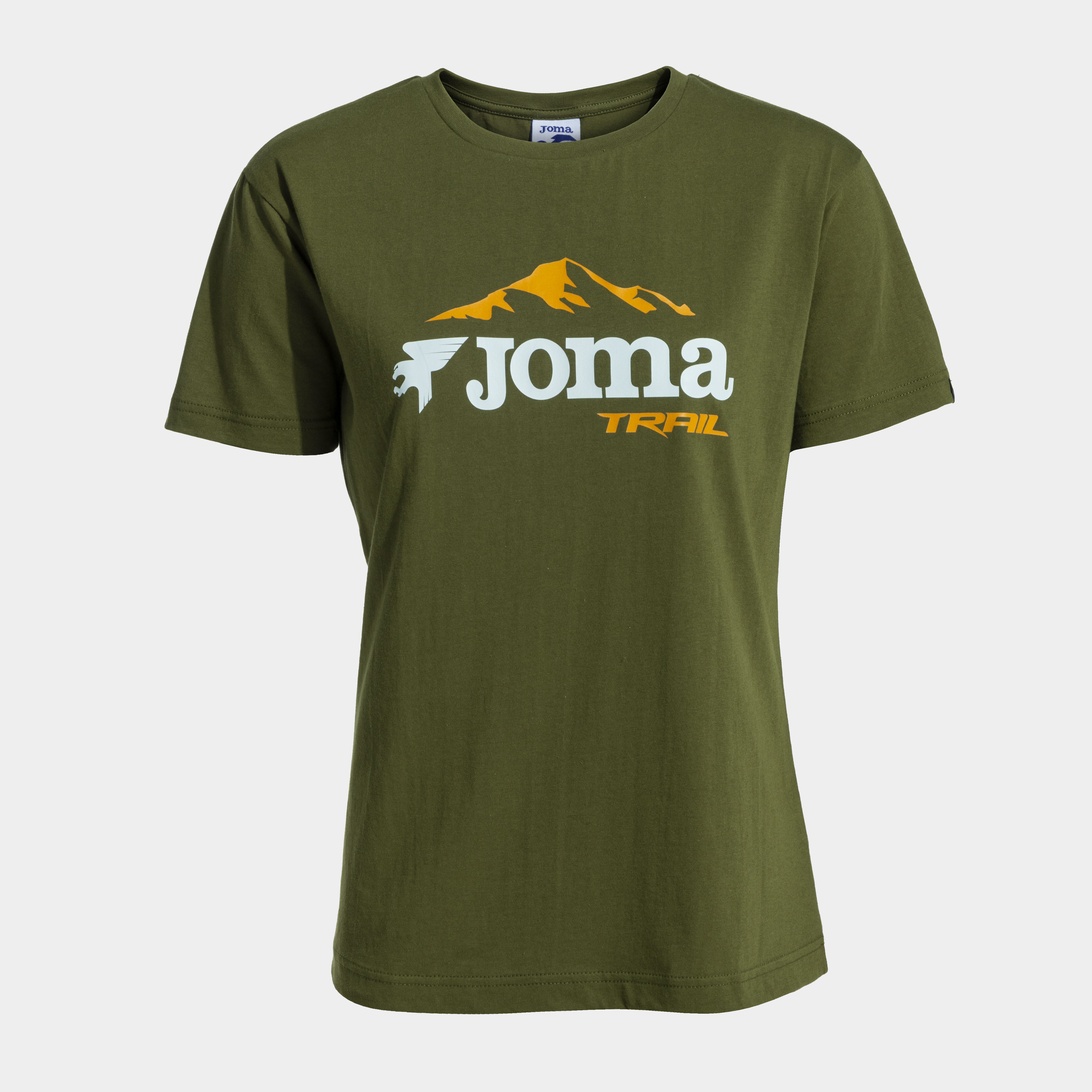 Camiseta manga corta mujer Oficial Joma Trail Team caqui