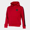 Felpa con cappuccio junior Stripe rosso nero