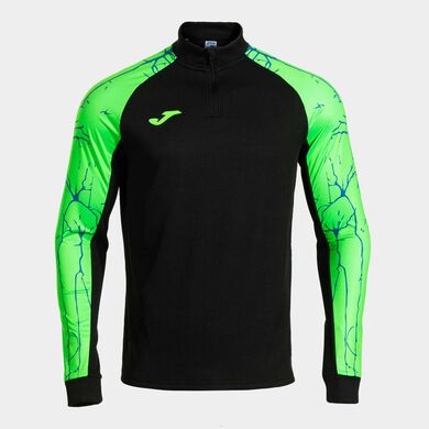 Sudadera hombre Elite IX negro verde flúor