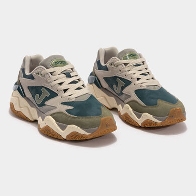 Sapatilhas casual C1400 Men 24 homem bege verde