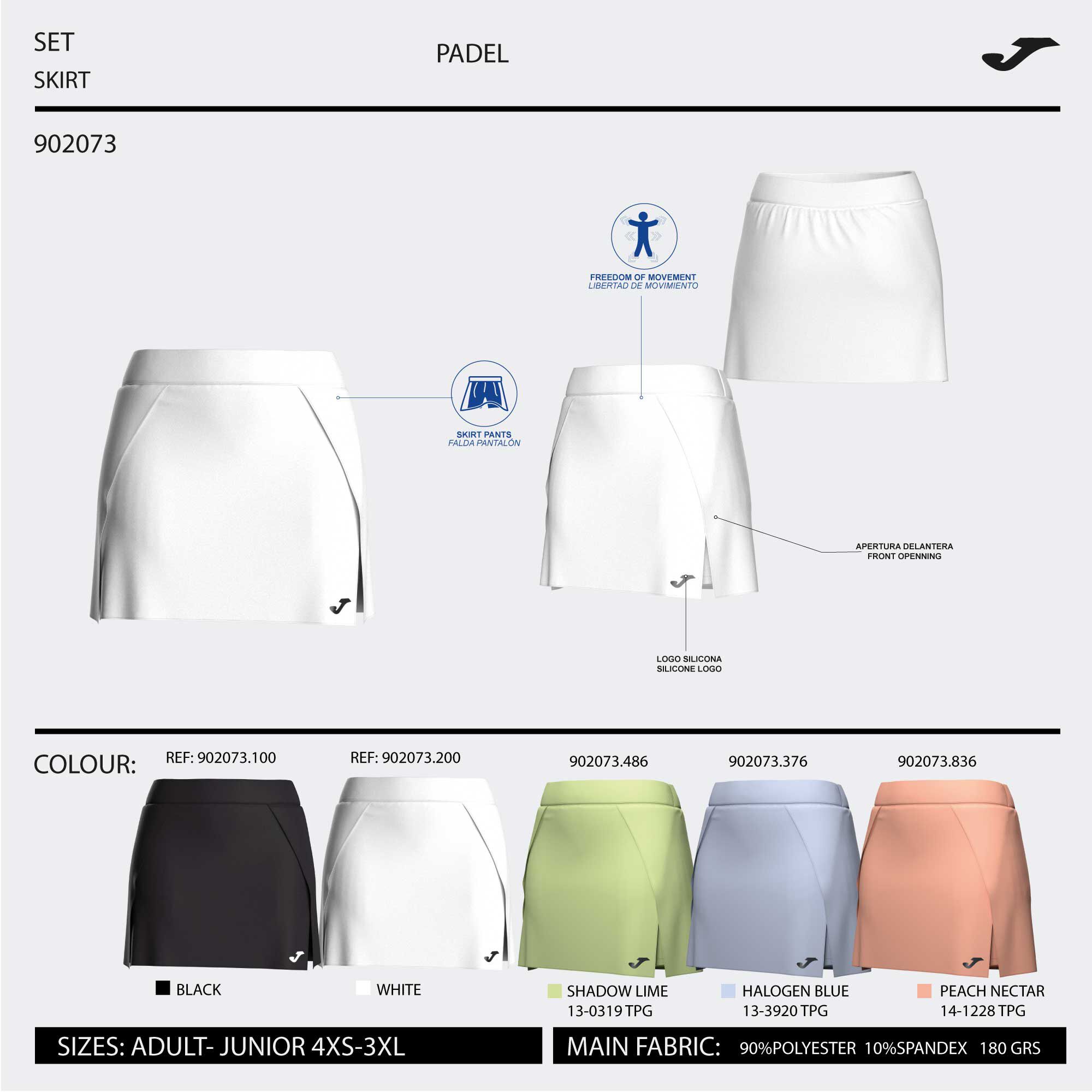 Skirt woman Torneo white | JOMA®