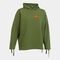 Hooded sweater woman Step green