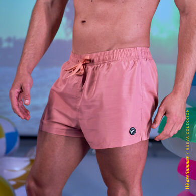 Calção de banho bermudas homem Arnao rosa