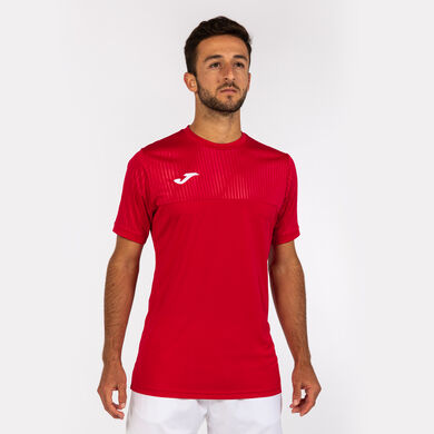 Shirt short sleeve man Montreal red