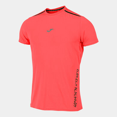 Camiseta manga corta hombre R-City coral flúor