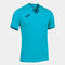 Shirt short sleeve man Toletum IV fluorescent turquoise navy blue