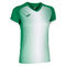 Maglia a manica corta donna Supernova verde bianco