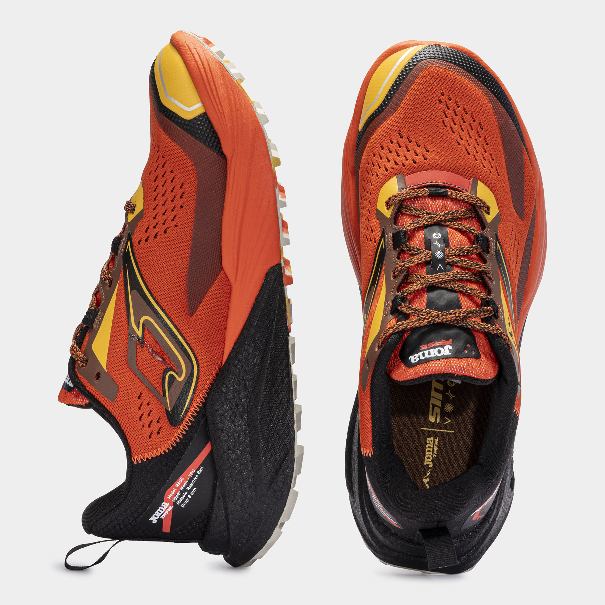 Trail running shoes Rase Men 24 man orange black JOMA