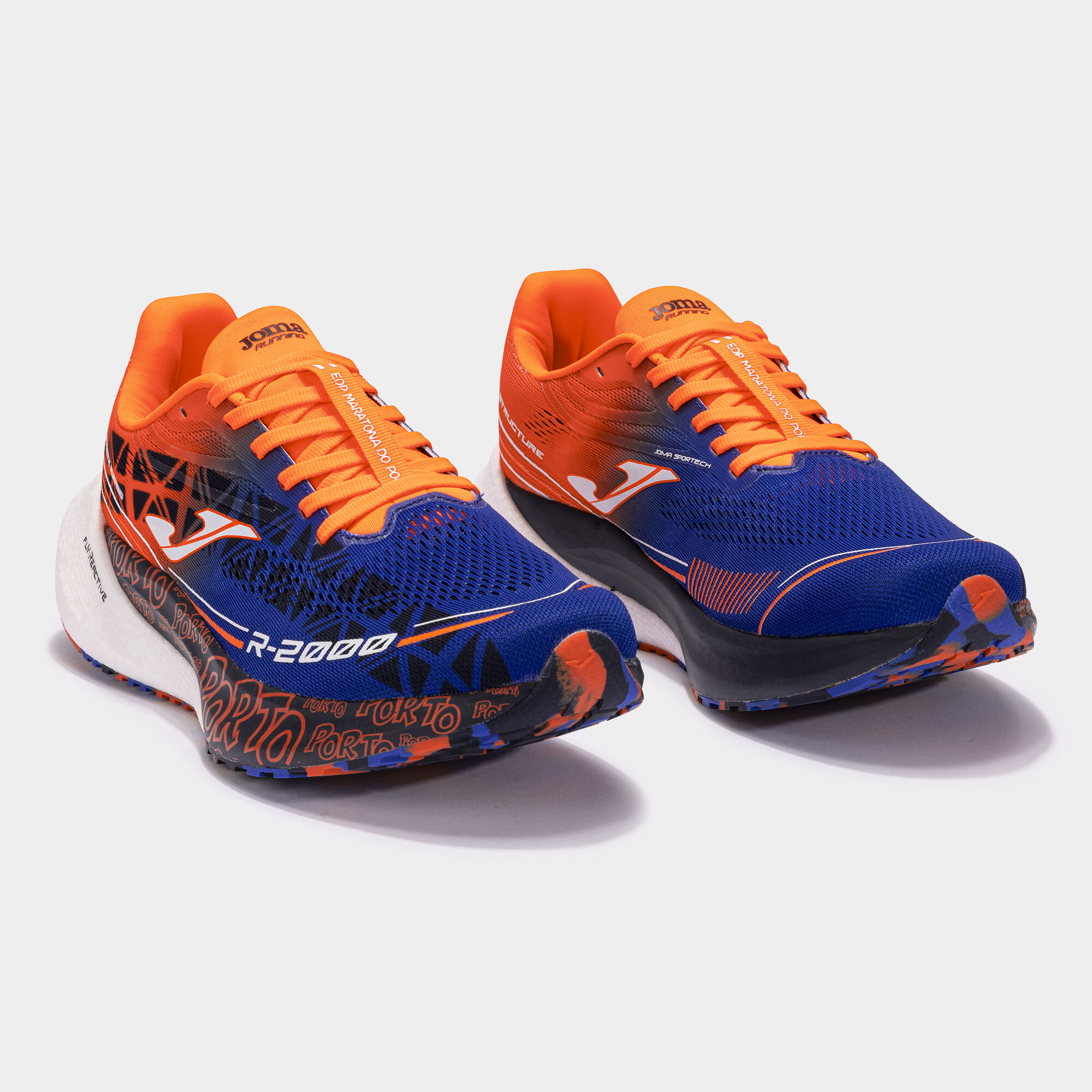 Chaussures running R.2000 23 Marathon De Oporto unisexe bleu roi orange