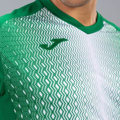 Kurzarmshirt mann Supernova grün weiß