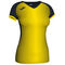 Camiseta manga corta mujer Supernova negro amarillo