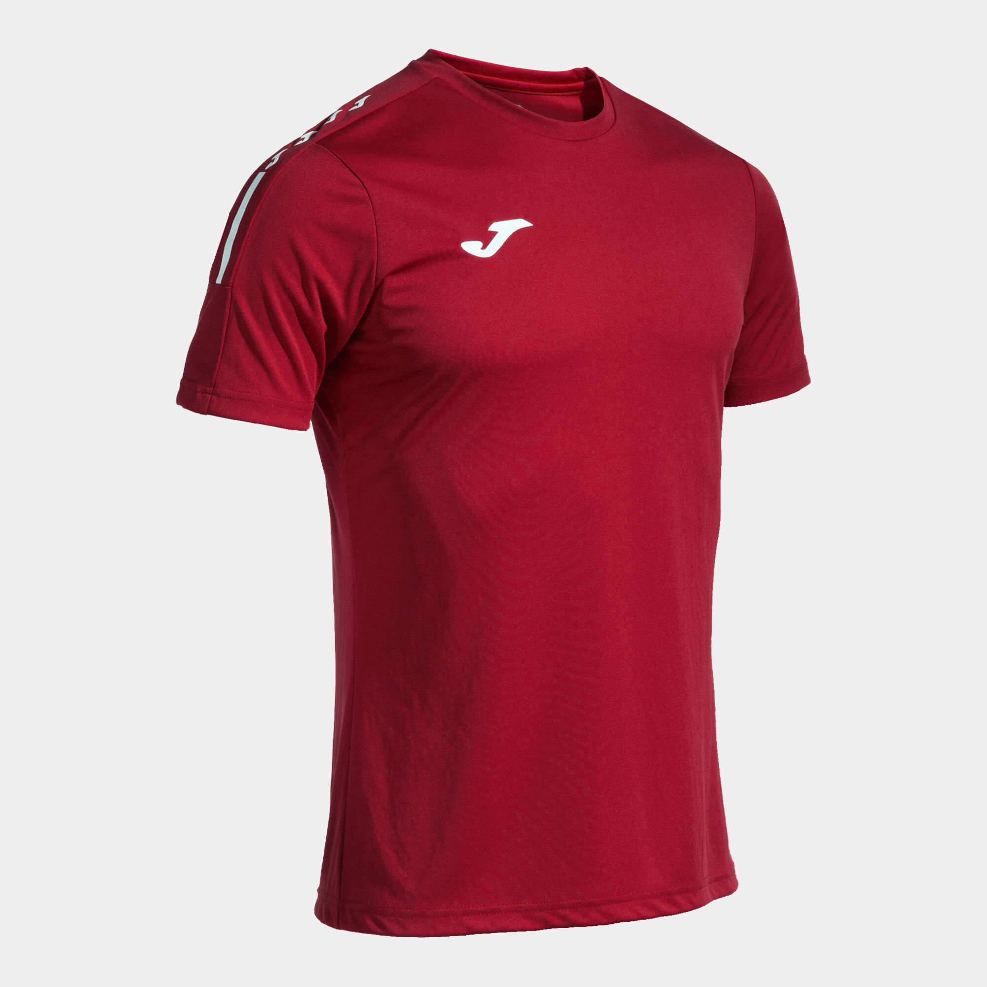 T-shirt manga curta homem Olimpiada vermelho