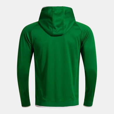 Hooded sweater man Combi Premium green white